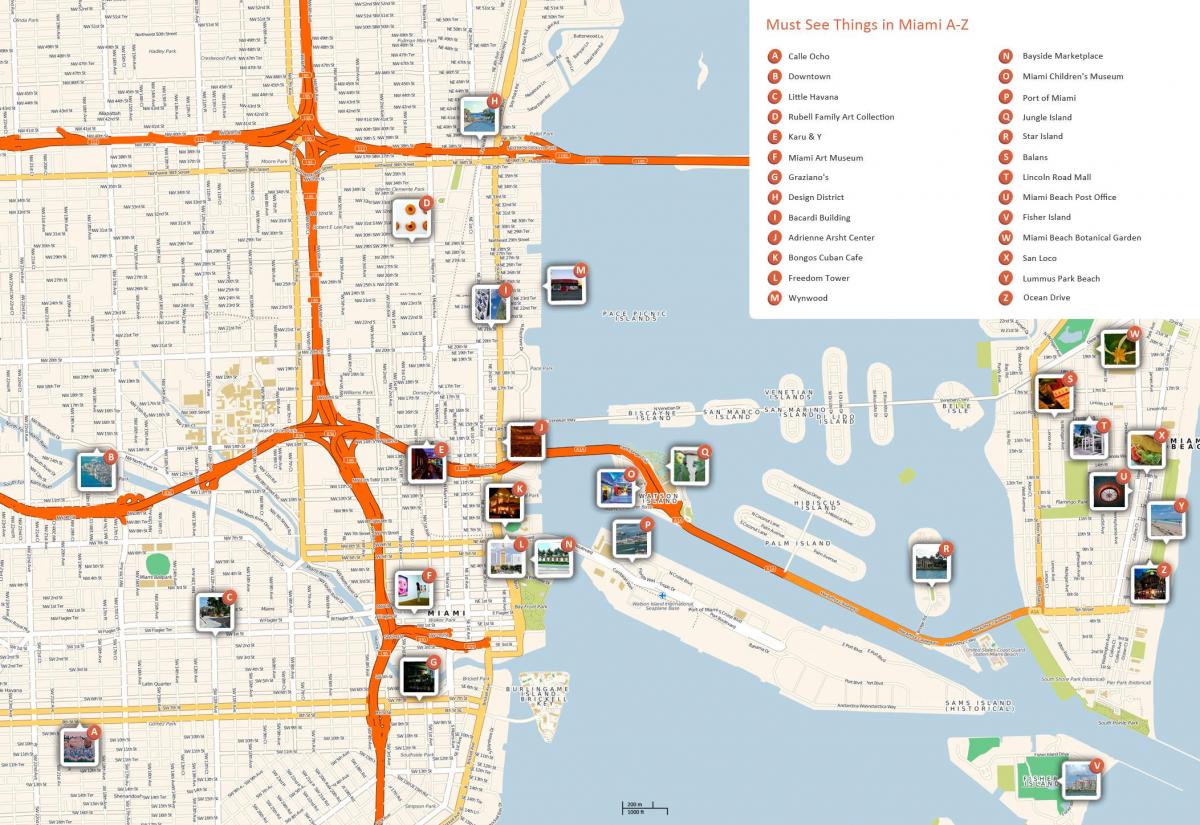 Miami Sightseeing Karte